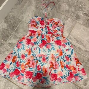 💥3 for $12💥 SHEIN Floral mini Dress - Pink and Red